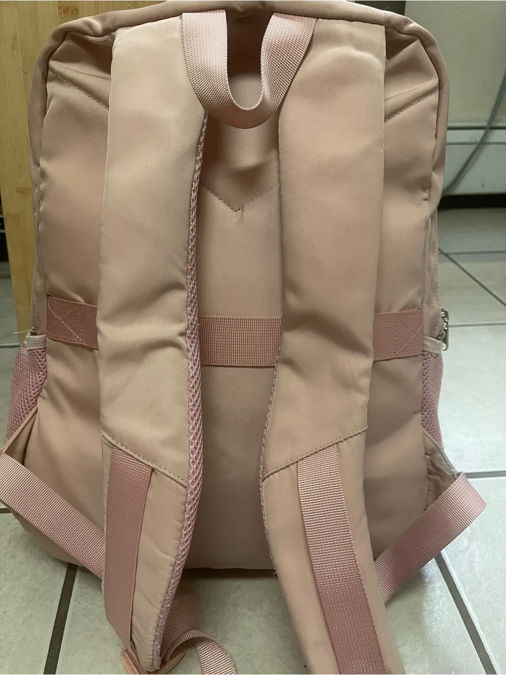 Kids Pink Bow Accent Backpack